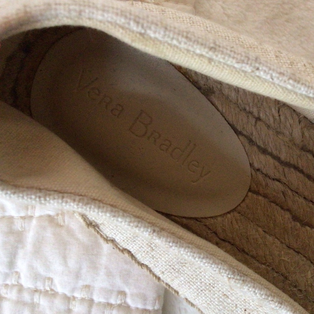 Vera Bradley Embroidered Flower Espadrilles, 9, New - Picture 4 of 6